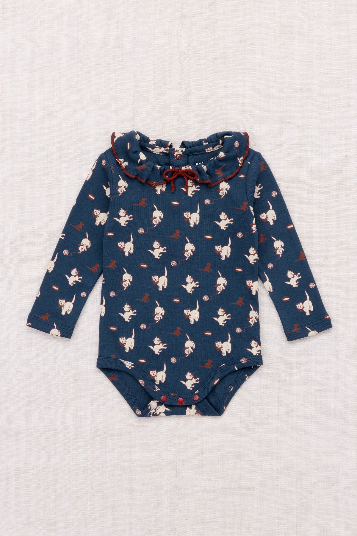 Baby Pattie Onesie - Moonlight Cat & Mouse