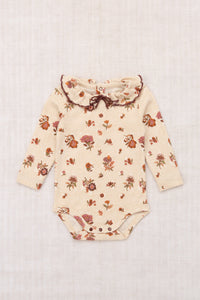 Baby Pattie Onesie - String/Antique Rose Holyoke Floral