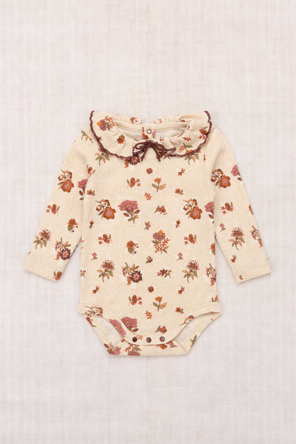 Baby Pattie Onesie - String/Antique Rose Holyoke Floral