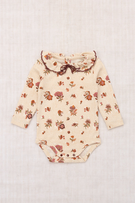 Baby Pattie Onesie - String/Antique Rose Holyoke Floral