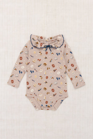 Baby Pattie Onesie - Turtledove Petite Forêt
