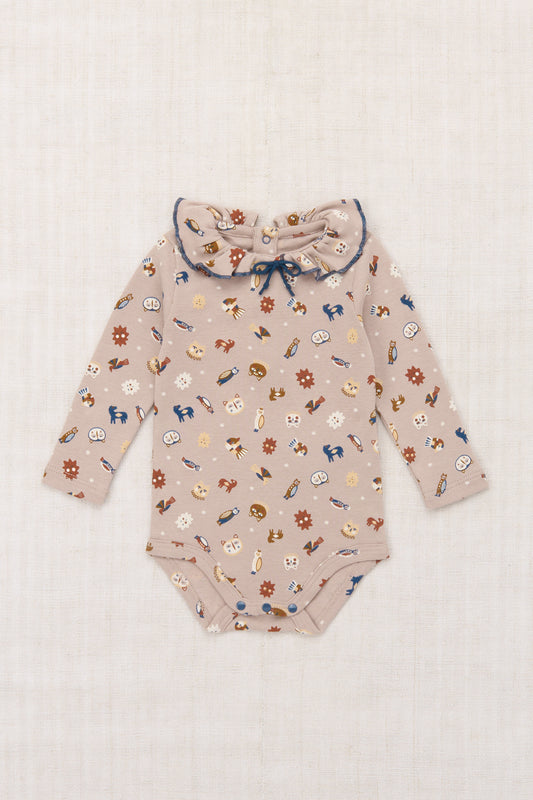 Baby Pattie Onesie - Turtledove Petite Forêt