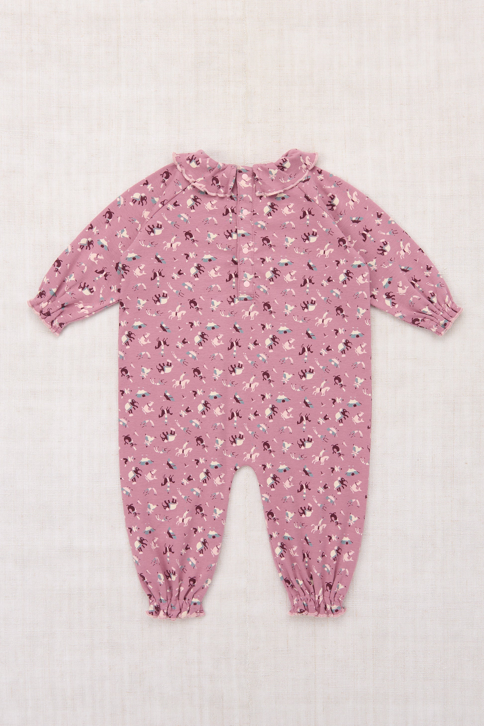 Baby Pierrot Onesie - Antique Rose Circus