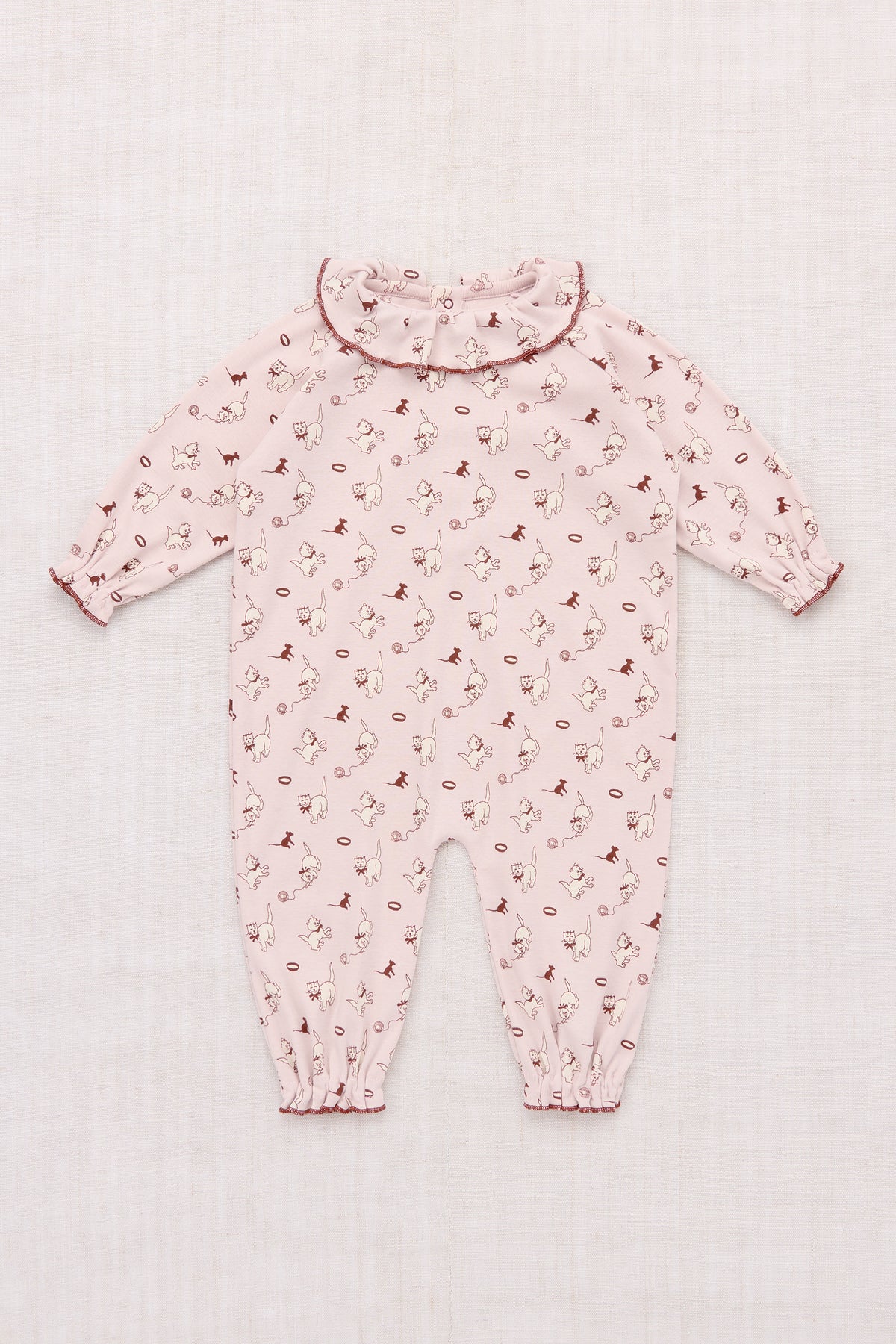 Baby Pierrot Onesie - Candyfloss Cat & Mouse
