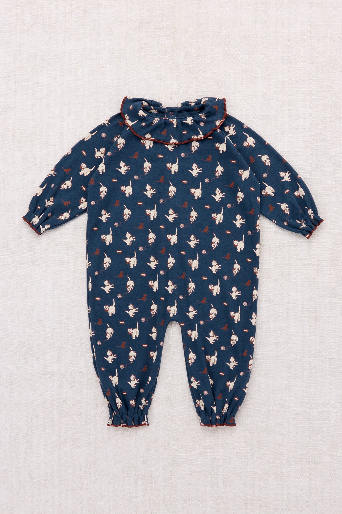 Baby Pierrot Onesie - Moonlight Cat & Mouse