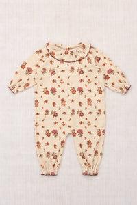 Baby Pierrot Onesie - String/Antique Rose Holyoke Floral