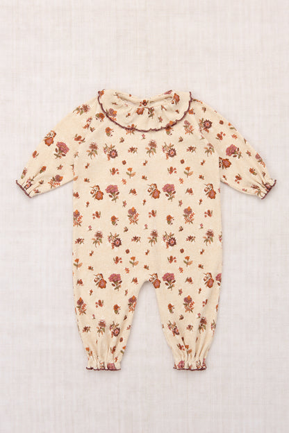 Baby Pierrot Onesie - String/Antique Rose Holyoke Floral