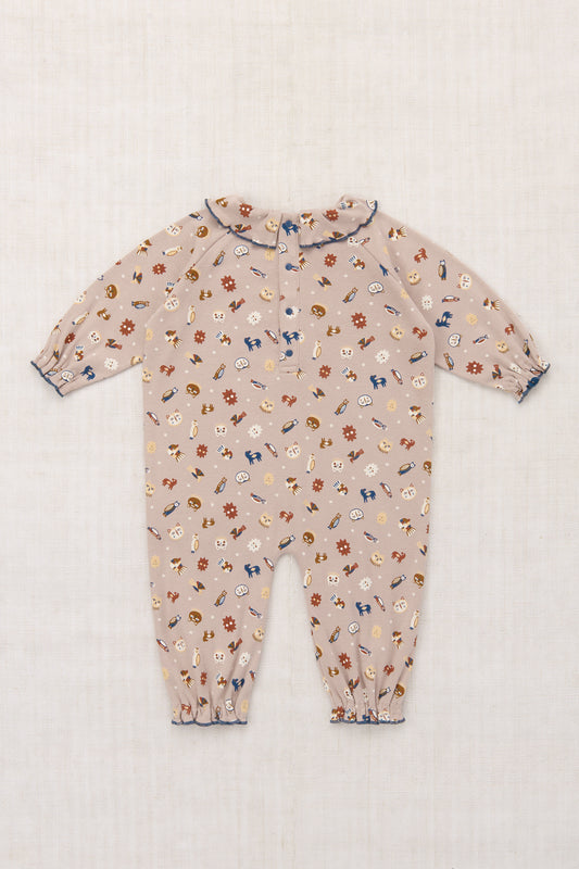 Baby Pierrot Onesie - Turtledove Petite Forêt
