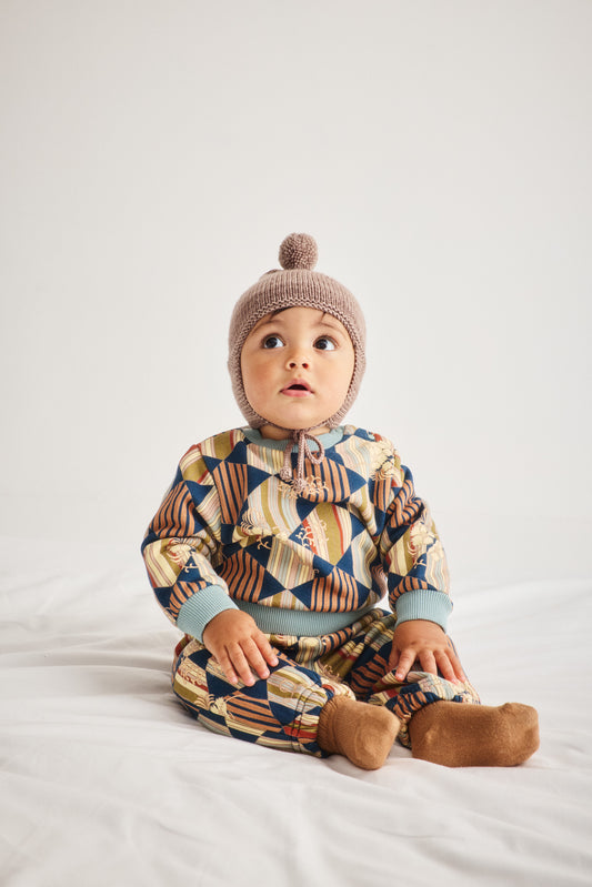 Baby Pointy Peak Hat - Turtledove