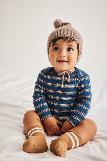 Baby Pointy Peak Hat - Turtledove