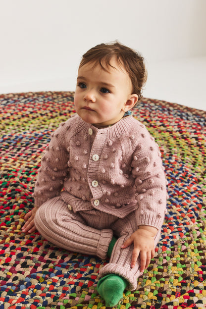 Baby Popcorn Cardigan - Candyfloss