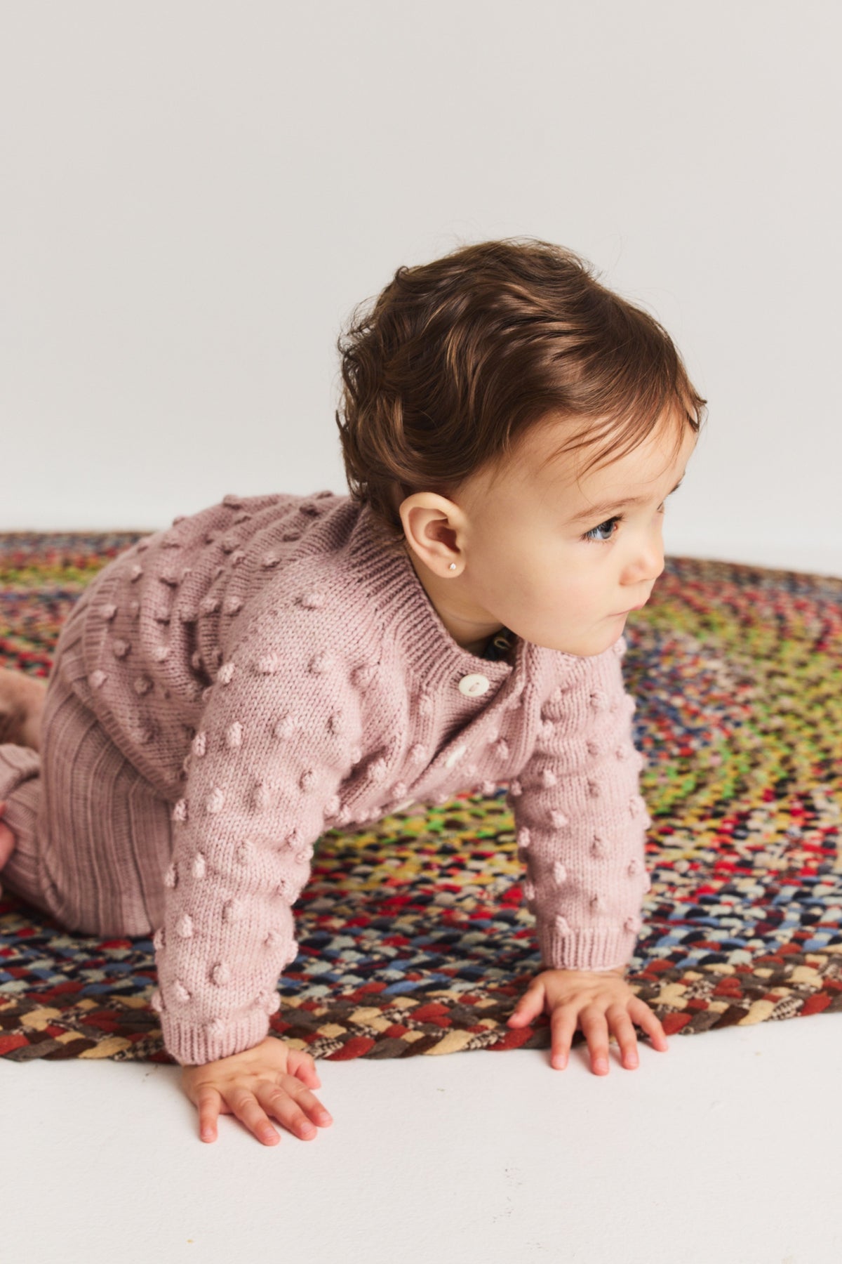 Baby Popcorn Cardigan - Candyfloss