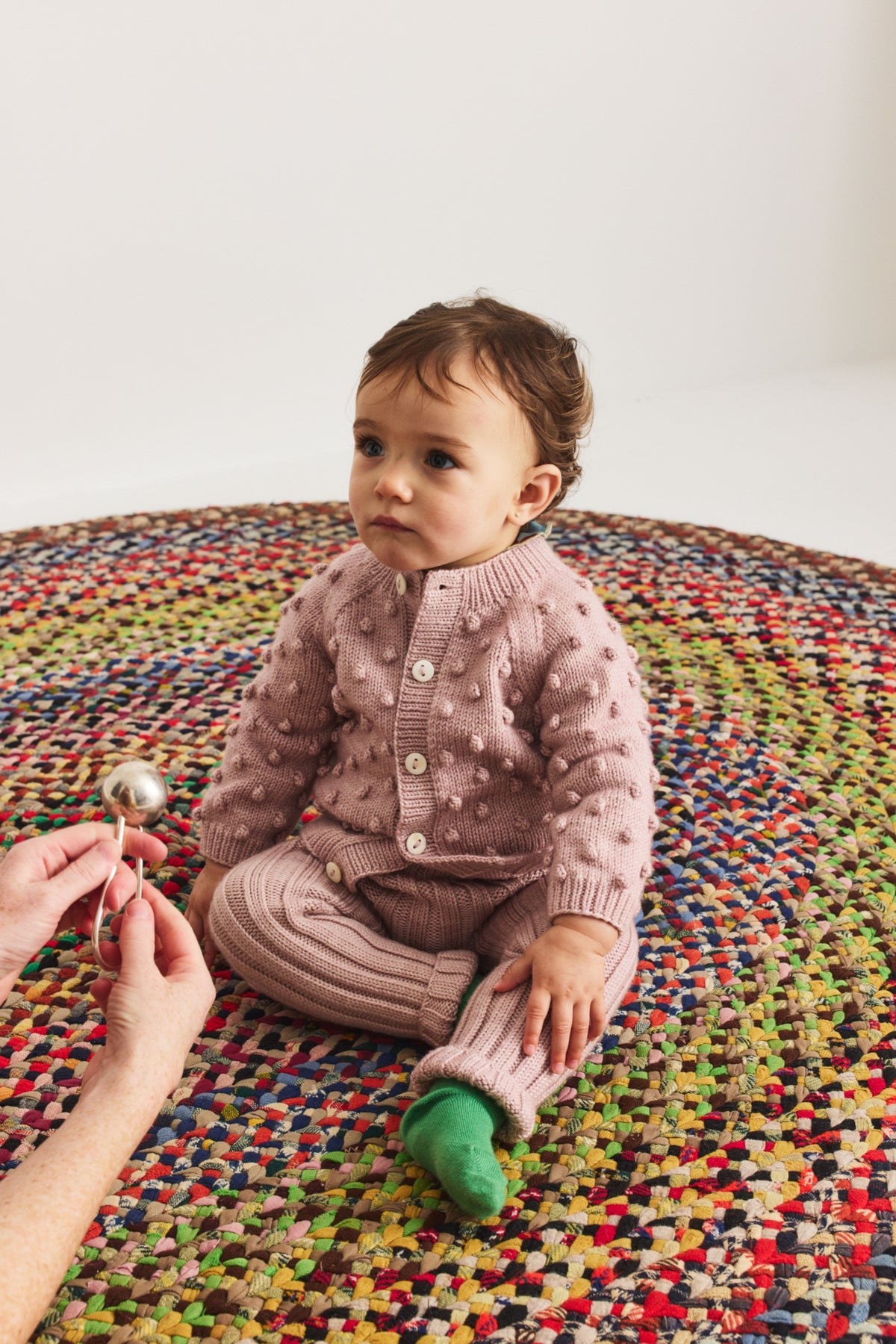 Baby Popcorn Cardigan - Candyfloss