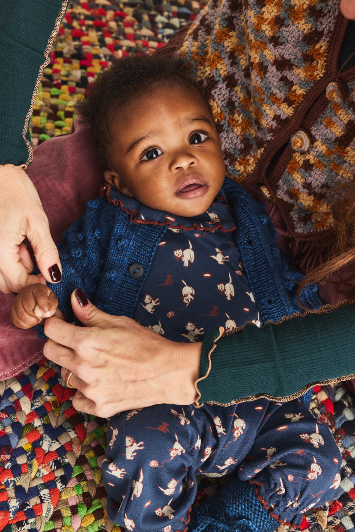 Baby Popcorn Cardigan - Moonlight