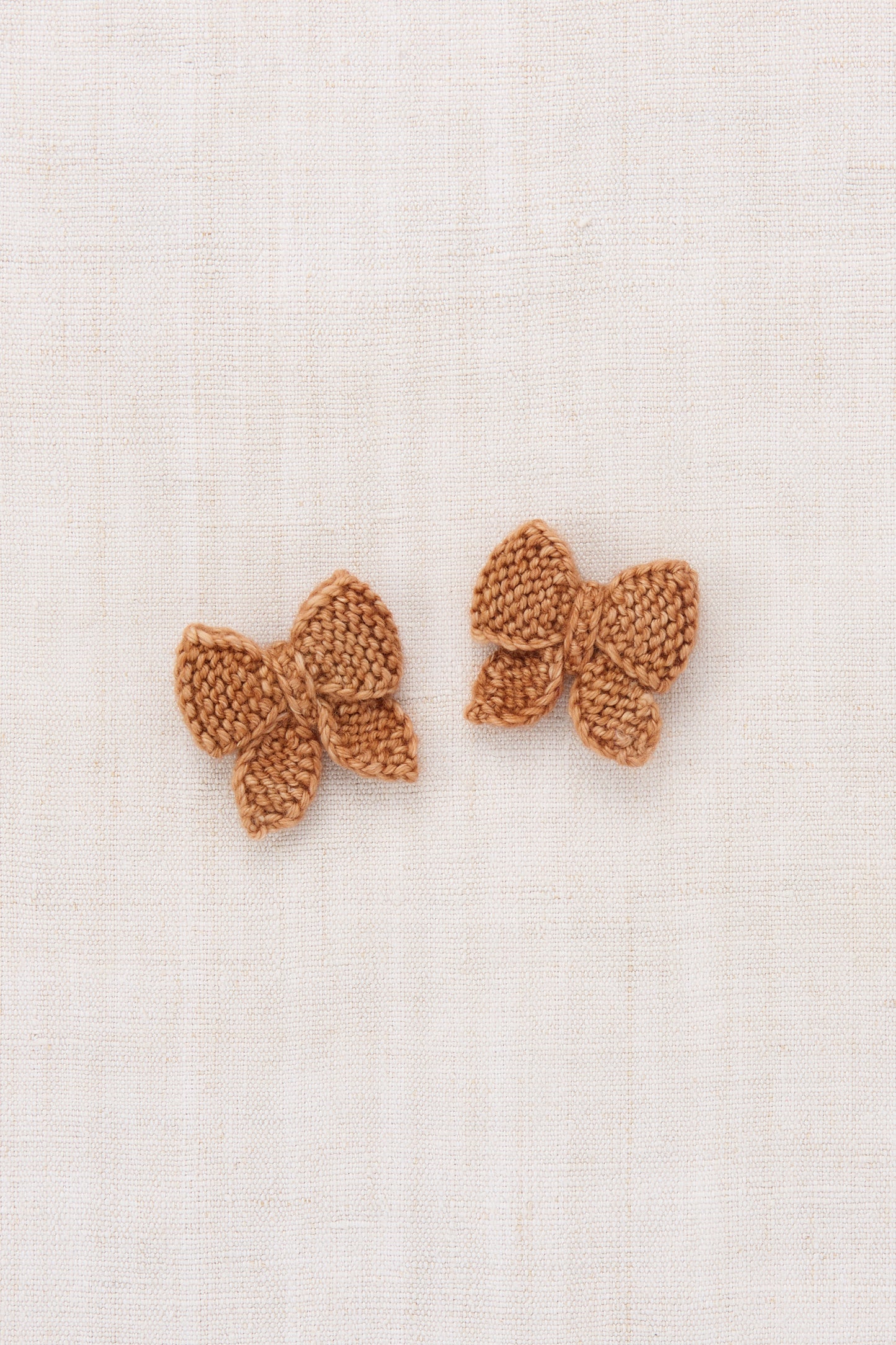 Baby Puff Bow Set - Rose Gold