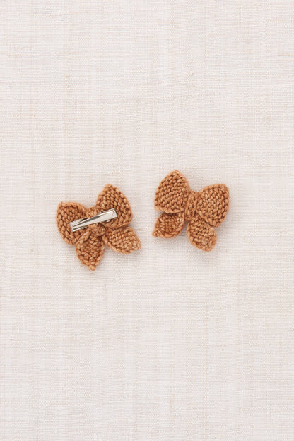 Baby Puff Bow Set - Rose Gold