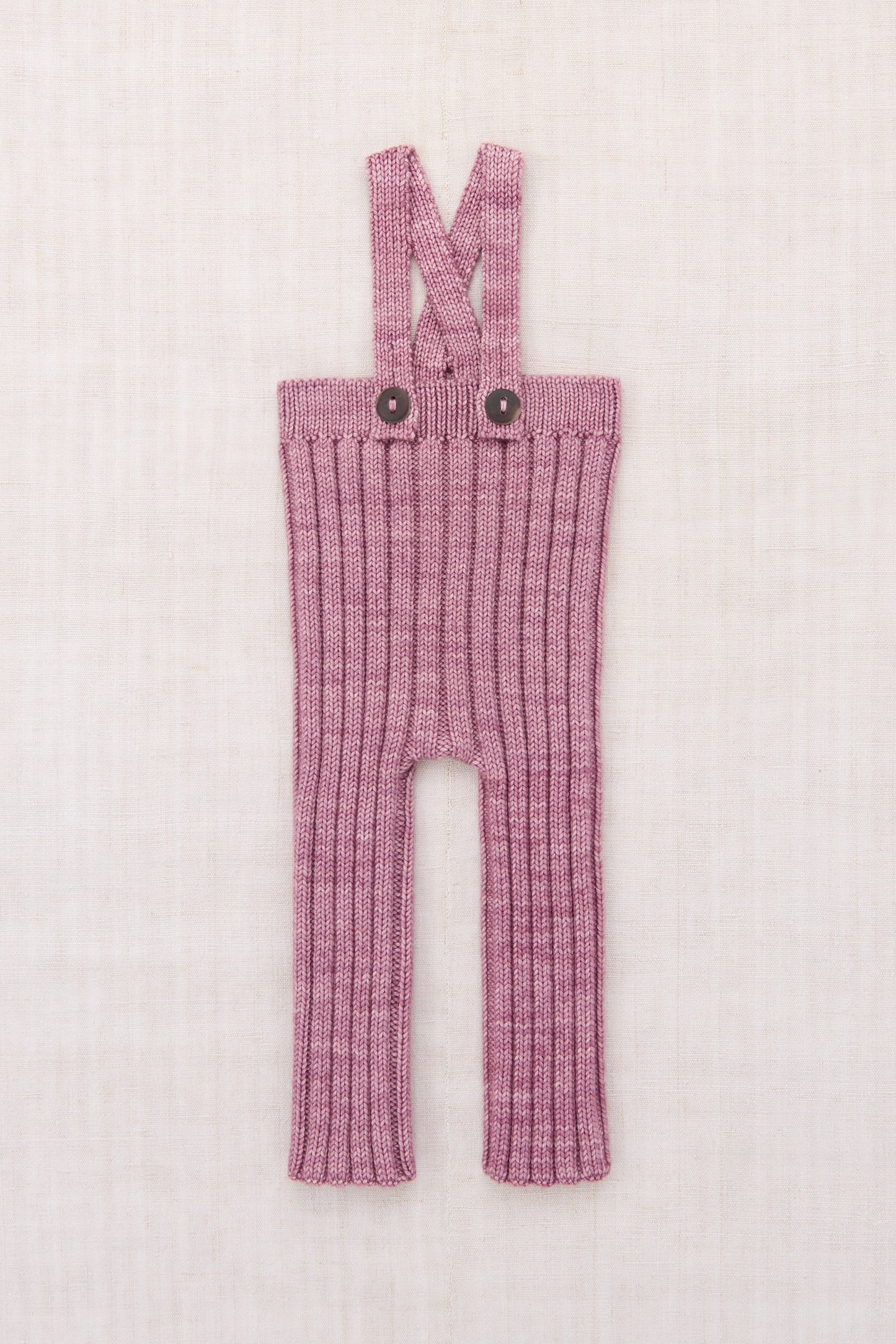 Baby Rib Longies - Antique Rose