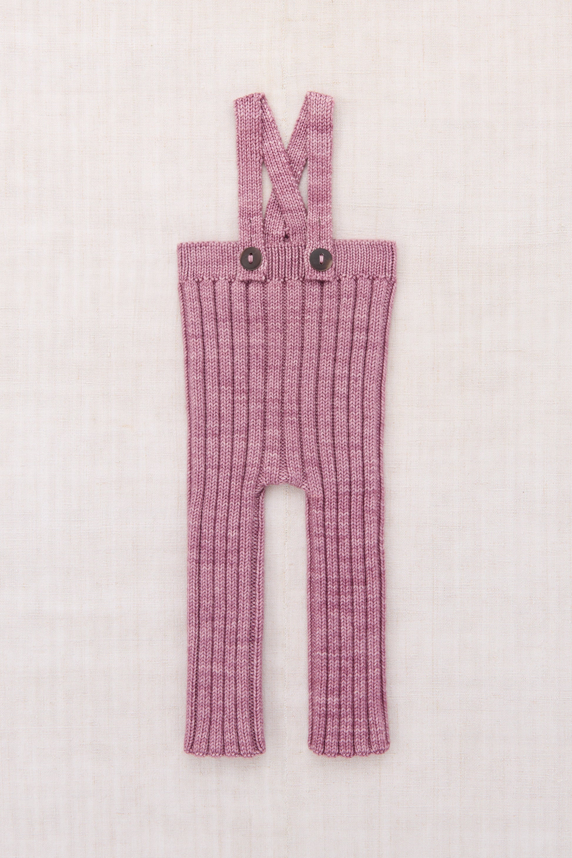 Baby Rib Longies - Antique Rose