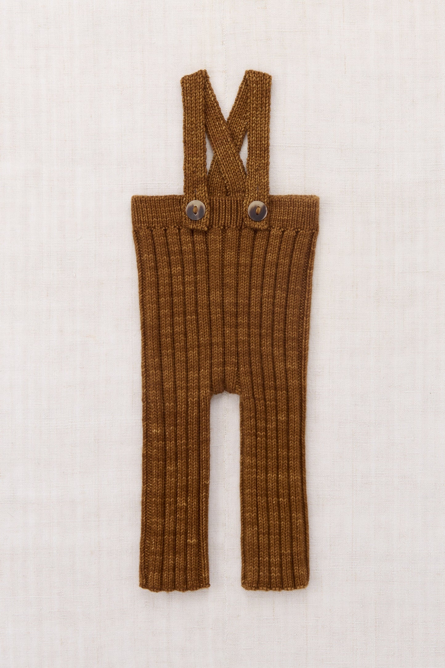 Baby Rib Longies - Nutmeg