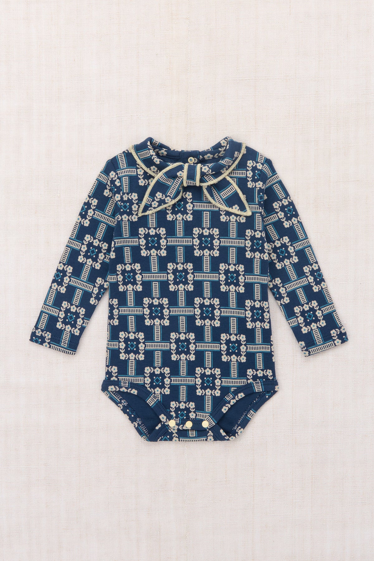 Baby Scout Onesie - Moonlight Railroad Floral