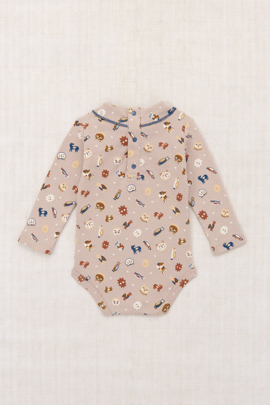 Baby Scout Onesie - Turtledove Petite Forêt