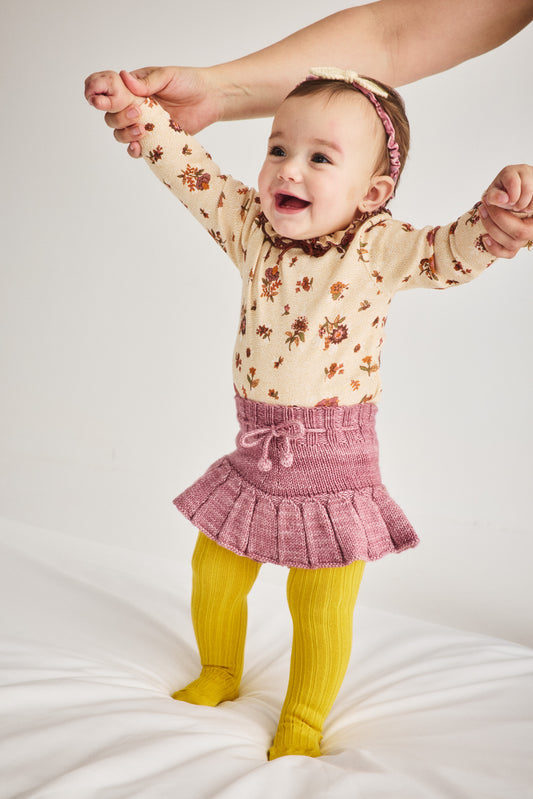 Baby Skating Pond Skirt - Antique Rose