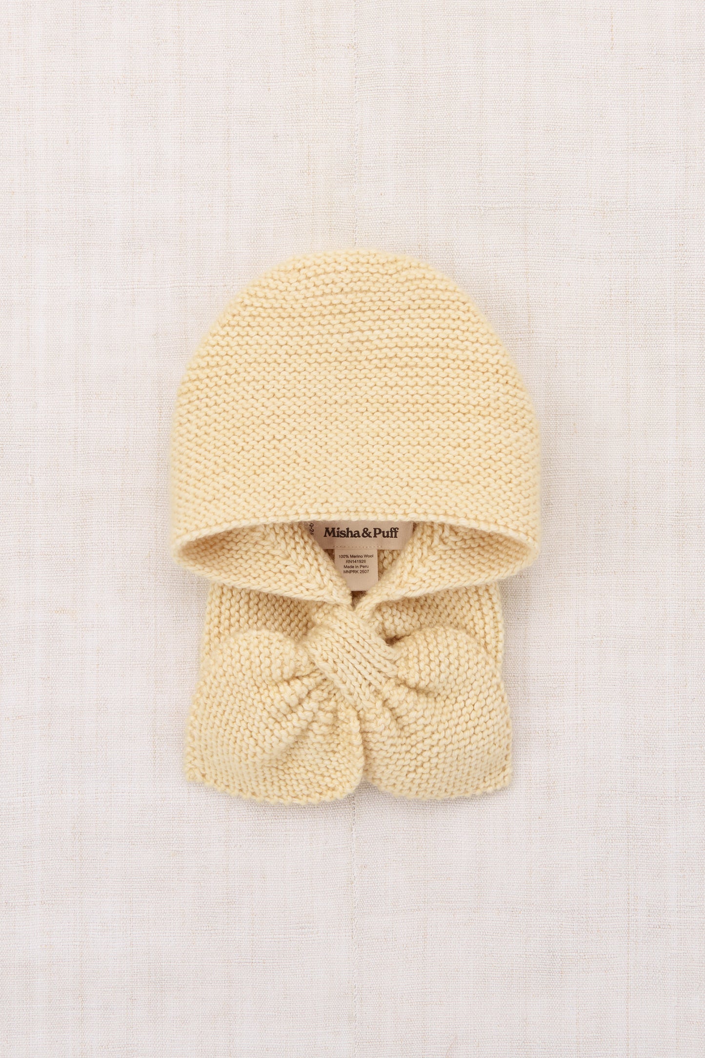Baby Sledding Hood - Shortbread