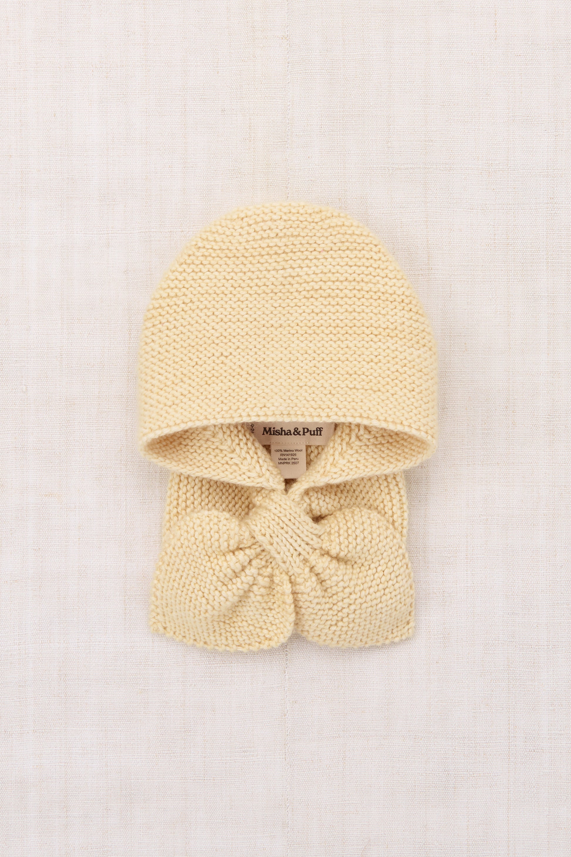 Baby Sledding Hood - Shortbread