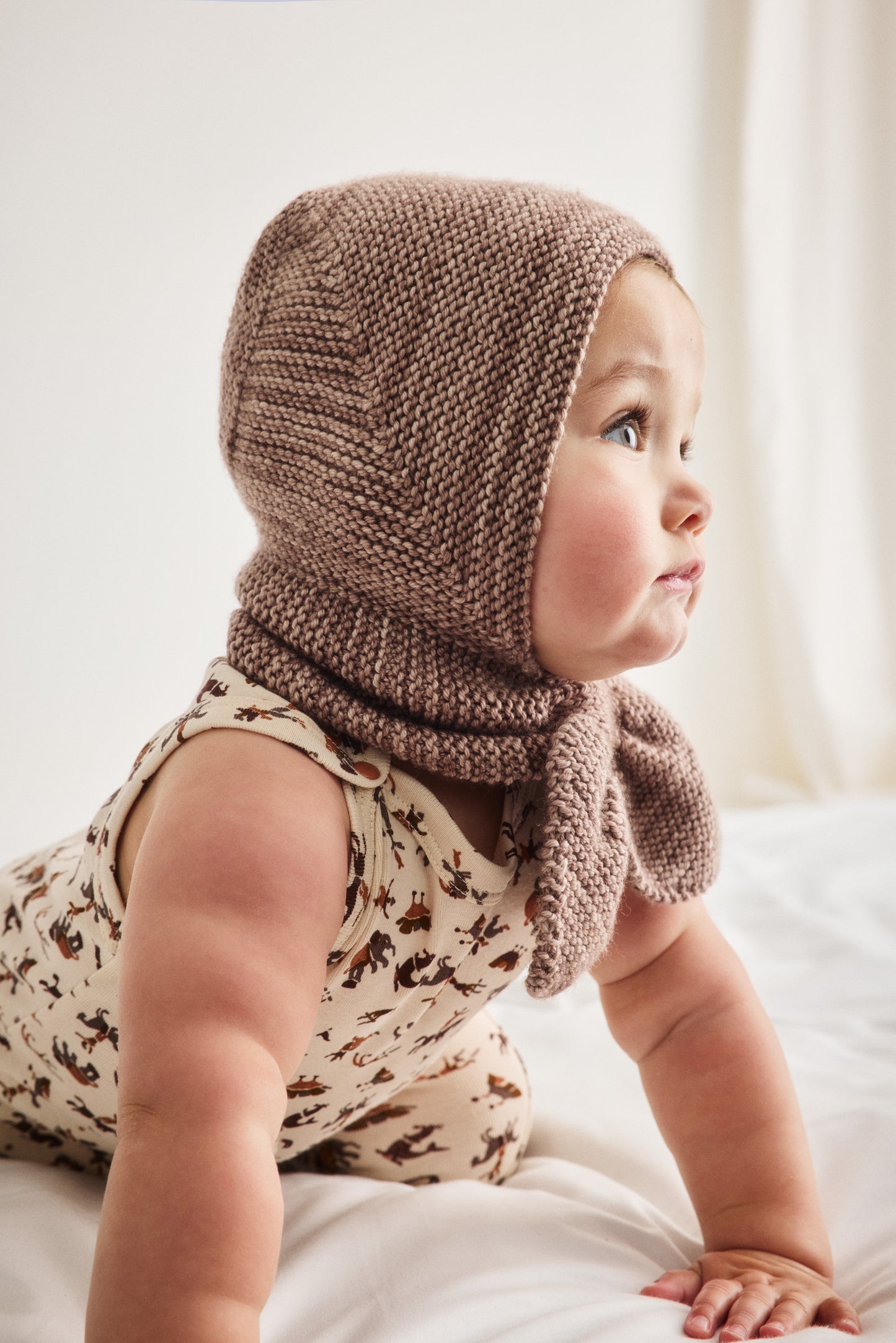Baby Sledding Hood - Turtledove