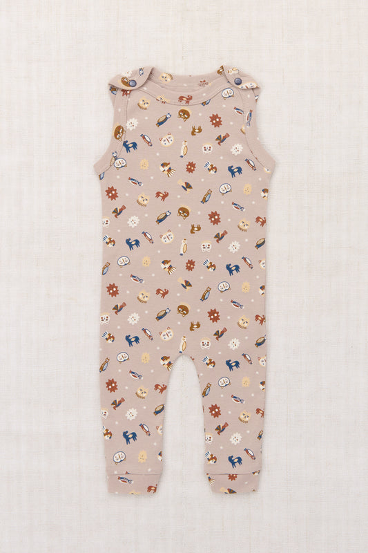 Baby Snap Overall - Turtledove Petite Forêt