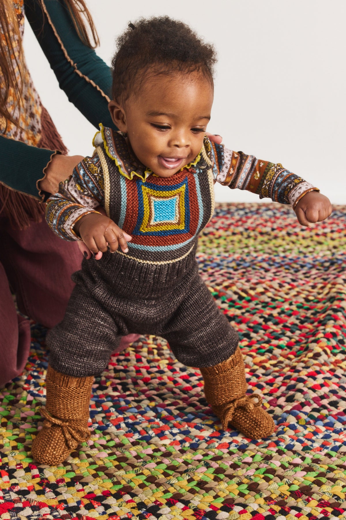 Baby Tall Day Hike Booties - Acorn