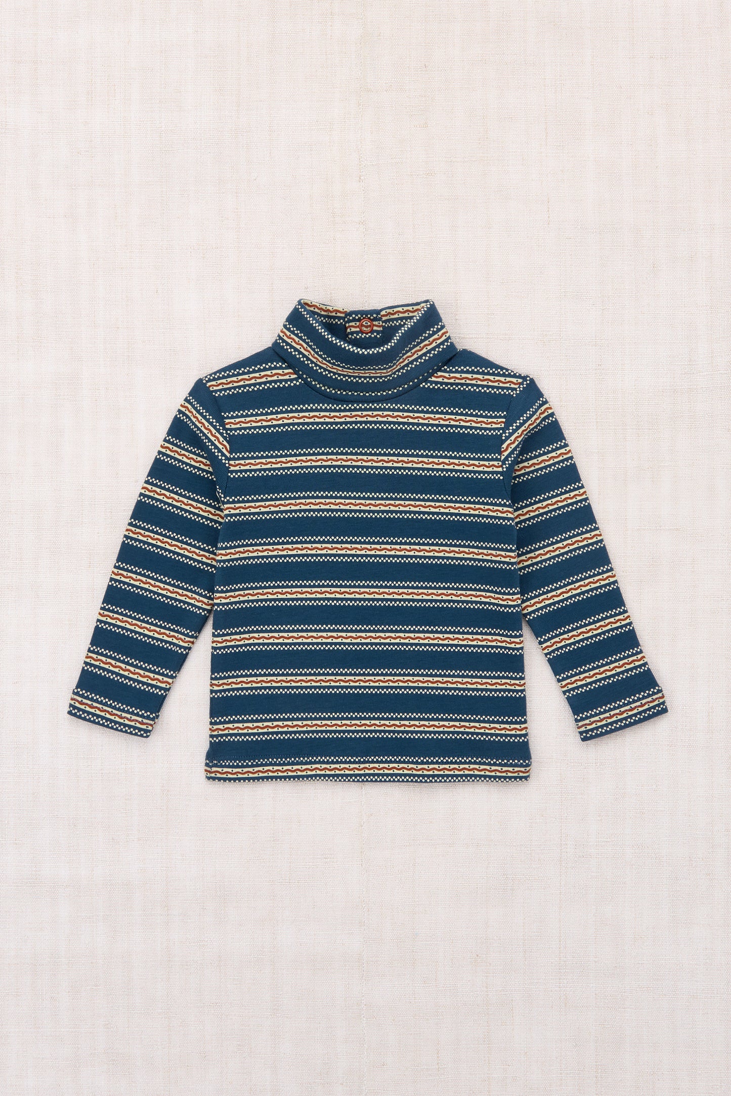 Baby Turtleneck - Marine Blue Sgraffito