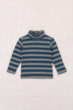 Baby Turtleneck - Marine Blue Sgraffito