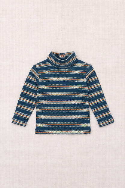 Baby Turtleneck - Marine Blue Sgraffito