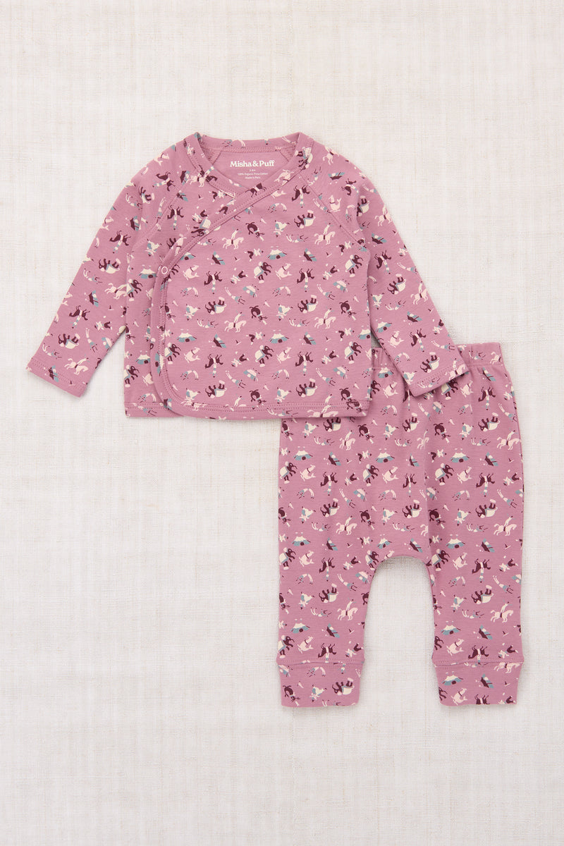 Baby Wrap Set - Antique Rose Circus