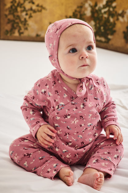 Baby Wrap Set - Antique Rose Circus