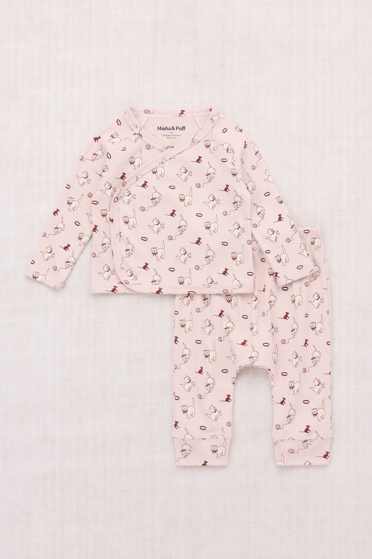 Baby Wrap Set - Candyfloss Cat & Mouse