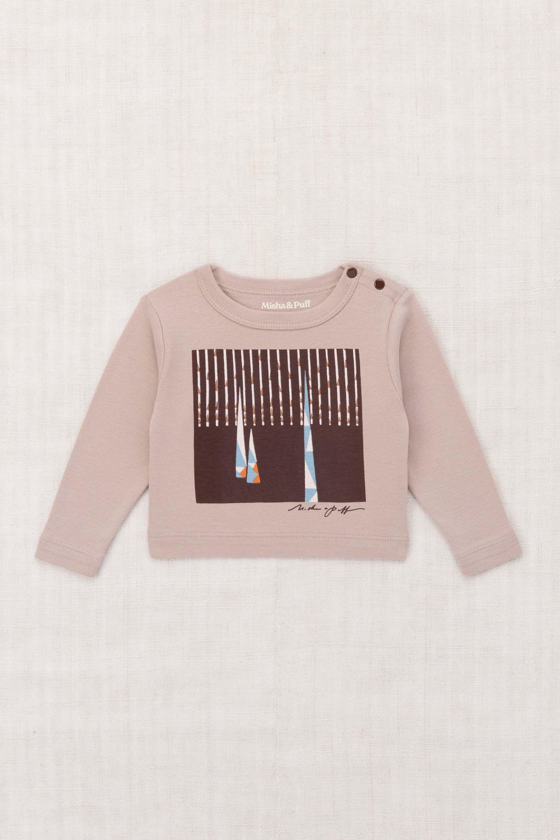 Baby Yama Boxy Top - Turtledove