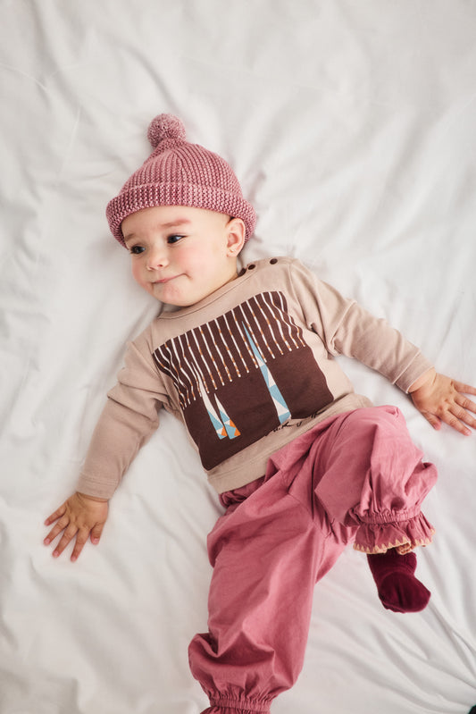 Baby Yama Boxy Top - Turtledove