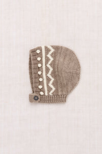 Baby Zig Zag Bonnet - Brut