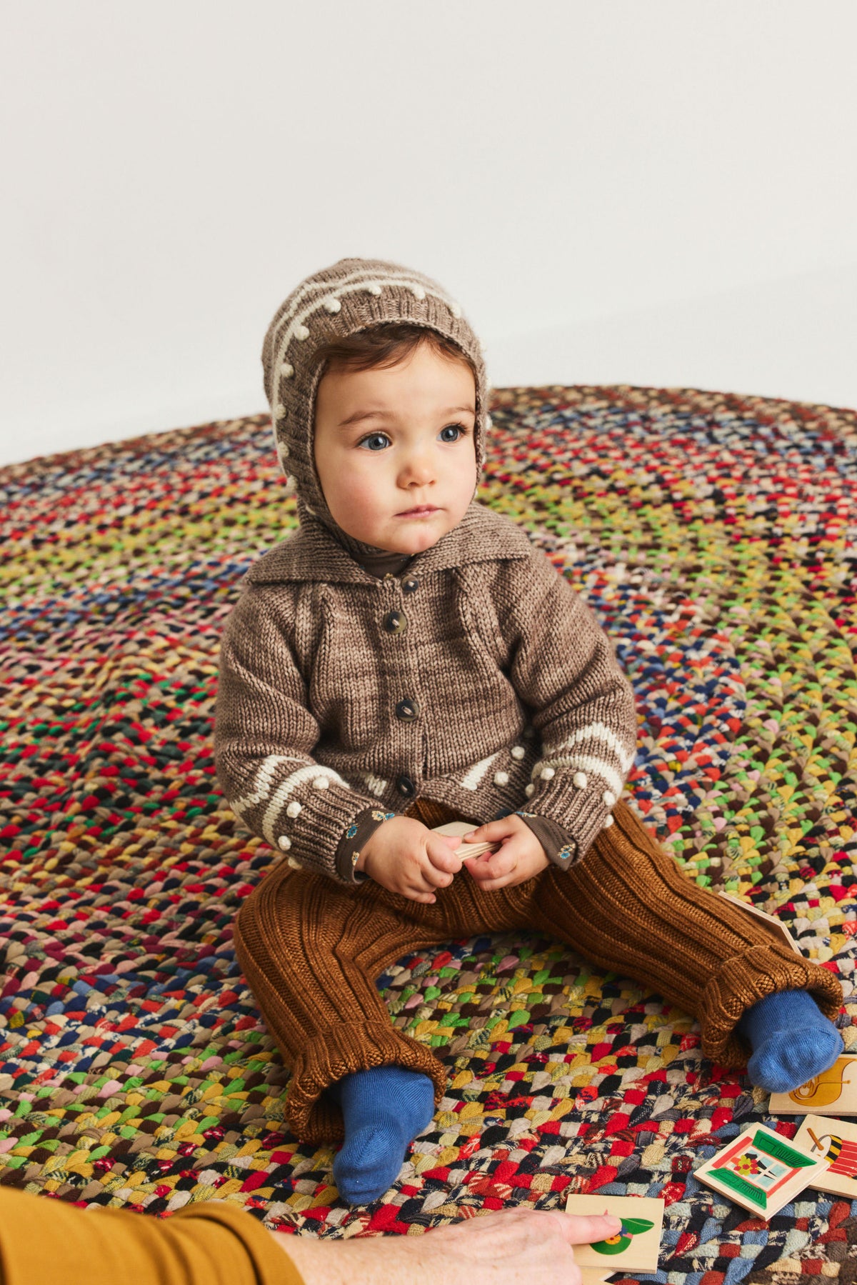 Baby Zig Zag Bonnet - Brut