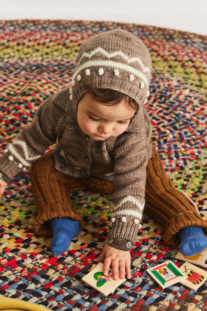 Baby Zig Zag Bonnet - Brut