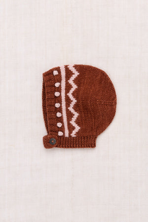 Baby Zig Zag Bonnet - Cedar