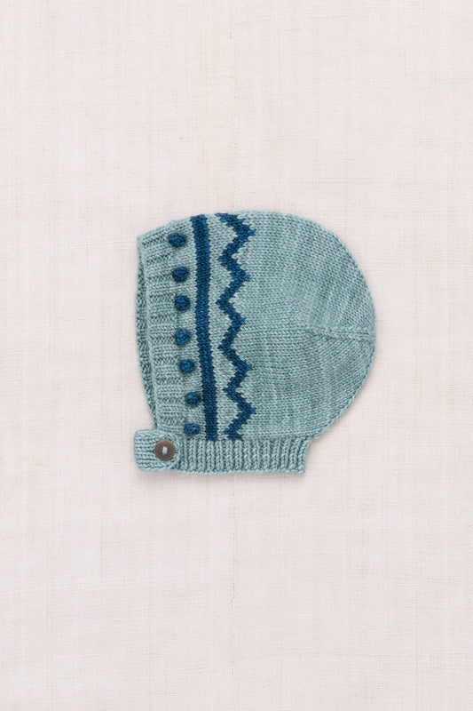 Baby Zig Zag Bonnet - Slate