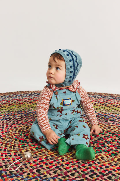 Baby Zig Zag Bonnet - Slate