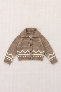 Baby Zig Zag Cardigan - Brut
