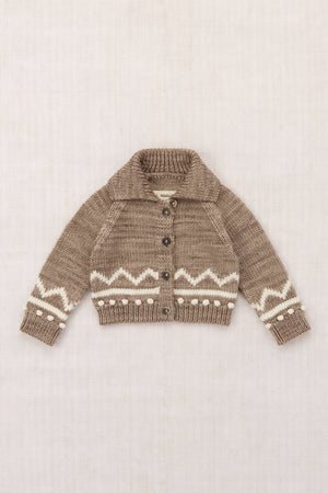 Baby Zig Zag Cardigan - Brut