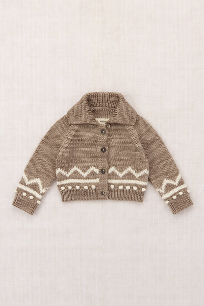 Baby Zig Zag Cardigan - Brut