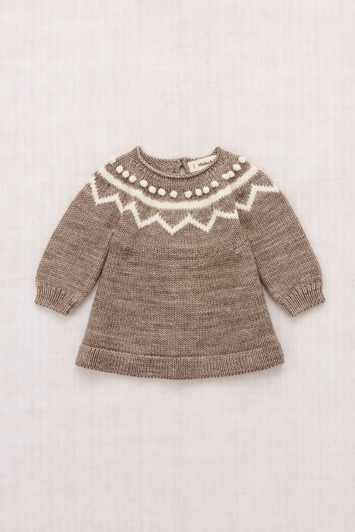 Baby Zig Zag Dress - Brut