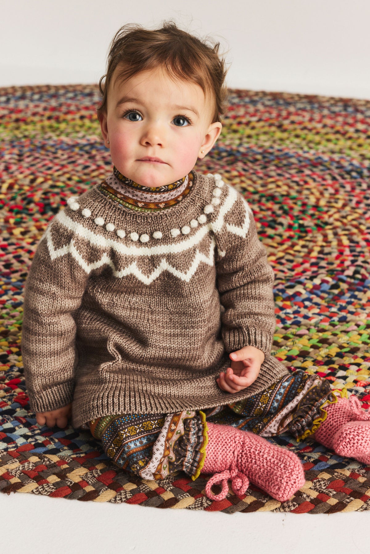 Baby Zig Zag Dress - Brut